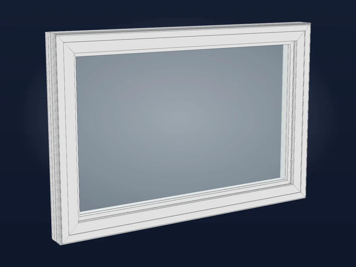Awning window — 3-D model of the Vytex window A1 installs (illustration)