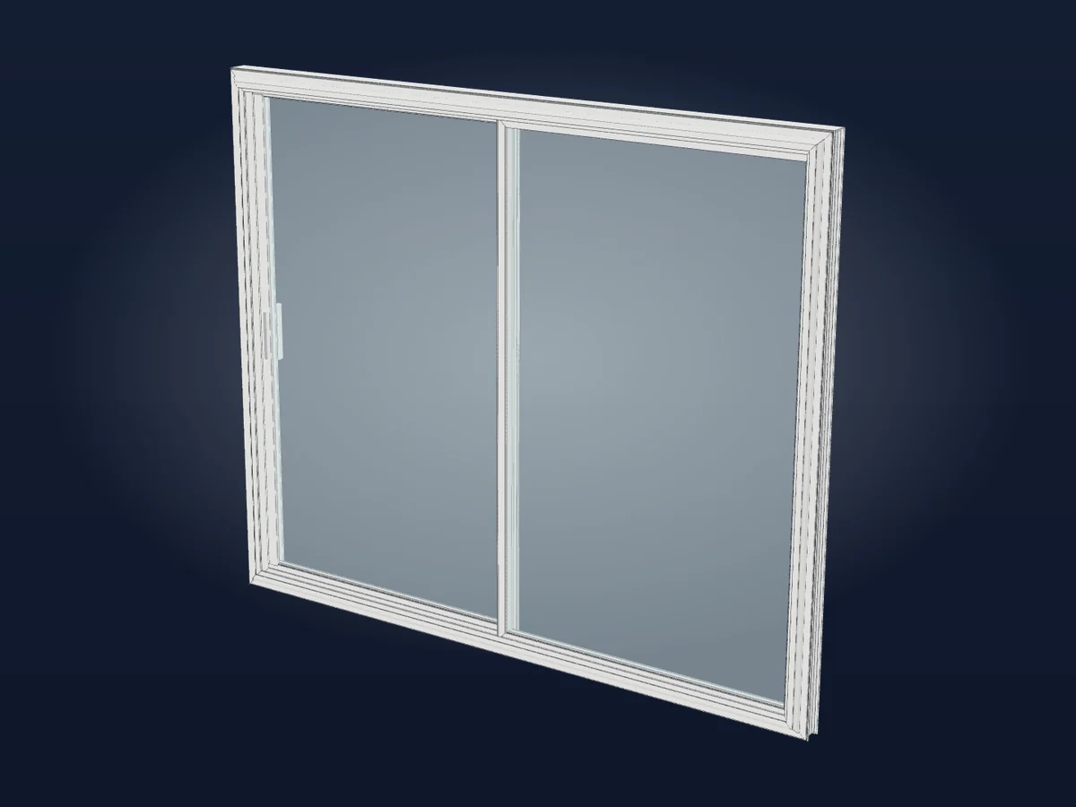 Sliding Door, 3-D model of the unit A1 installs (illustration)