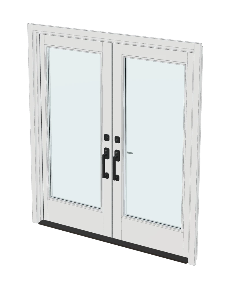 French Door — 3-D model of the Vytex window A1 installs