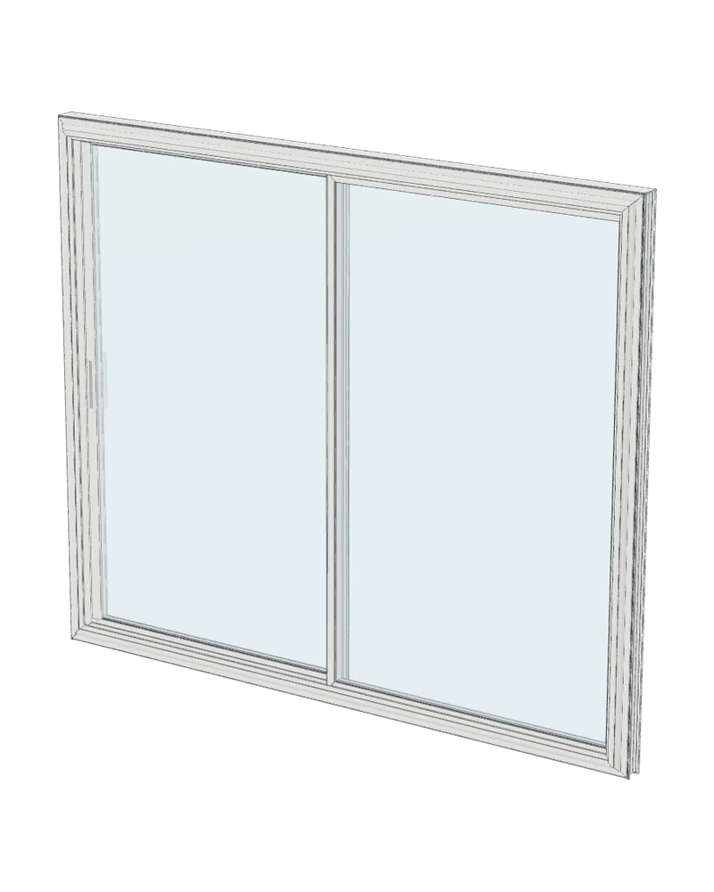 Sliding Door — 3-D model of the Vytex window A1 installs
