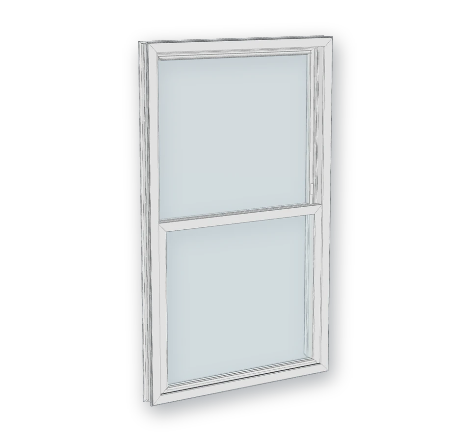 Double Hung — 3-D render of the Vytex model A1 installs in Greater Atlanta