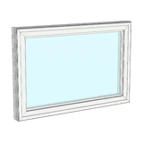 Awning window, 3-D render