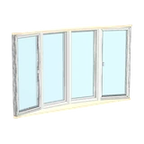 Bow window, 3-D render