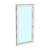 Casement window, 3-D render