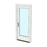 Entry door, 3-D render