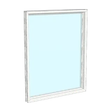 Fixed Picture window, 3-D render