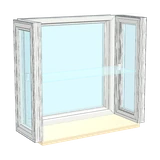 Garden window, 3-D render