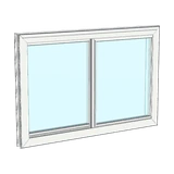 Slider window, 3-D render
