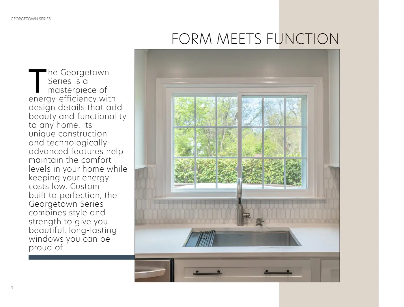 Georgetown Series brochure, page 2