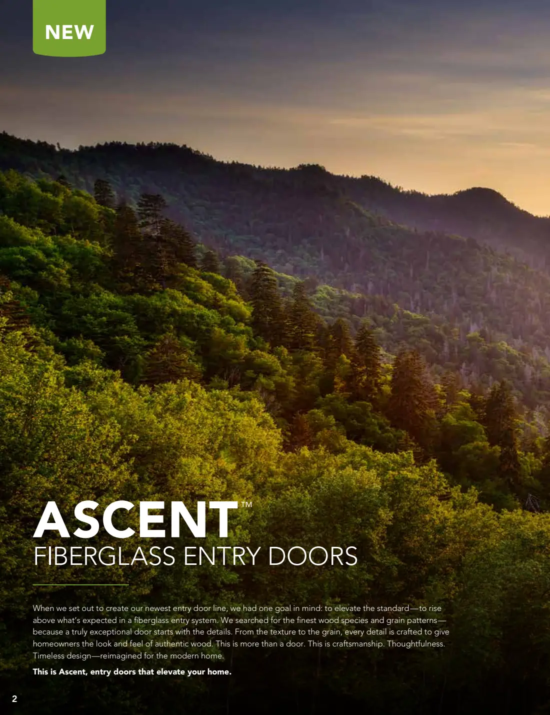 Entry Doors: Signet, Ascent & Legacy brochure, page 3