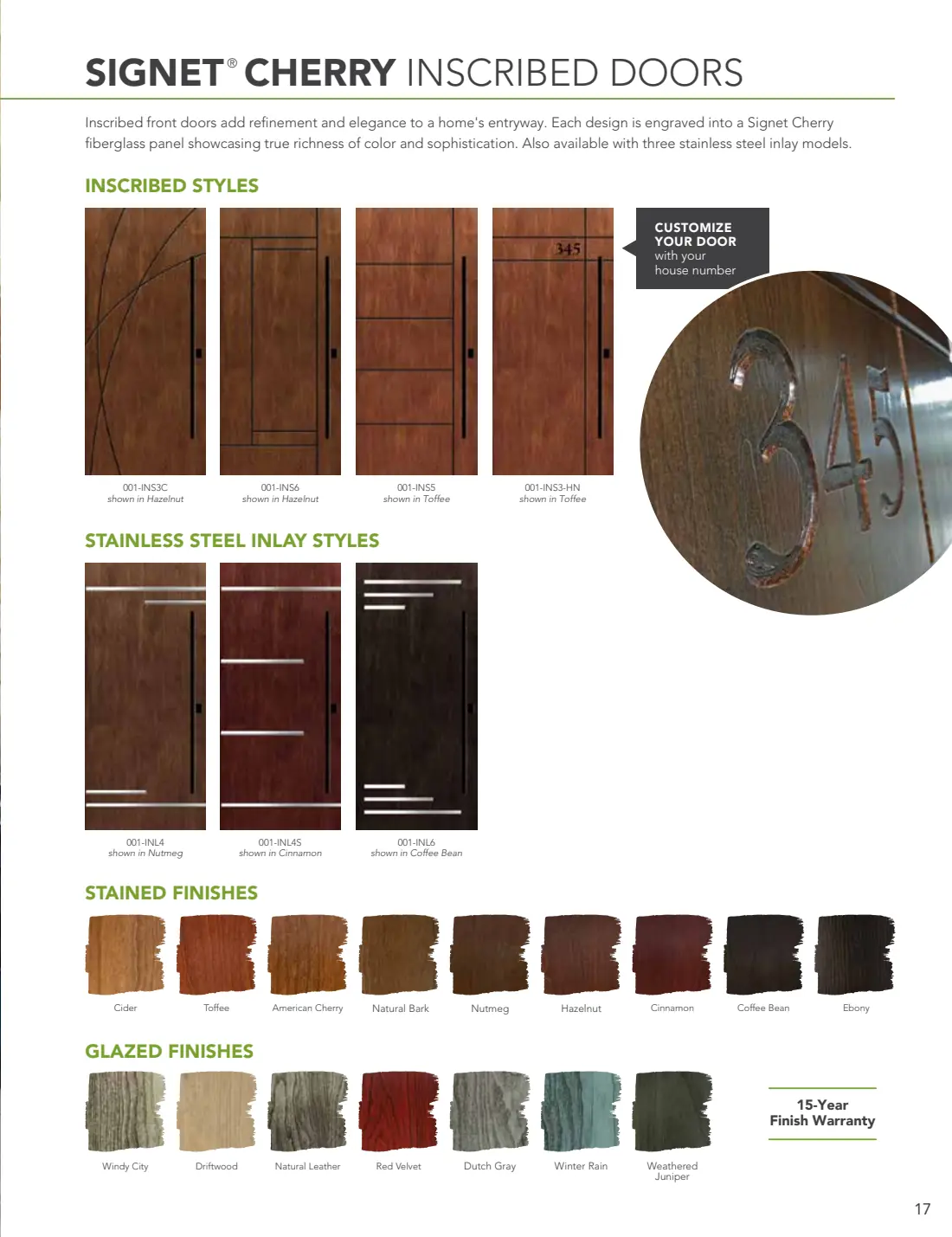 Entry Doors: Signet, Ascent & Legacy brochure, page 18