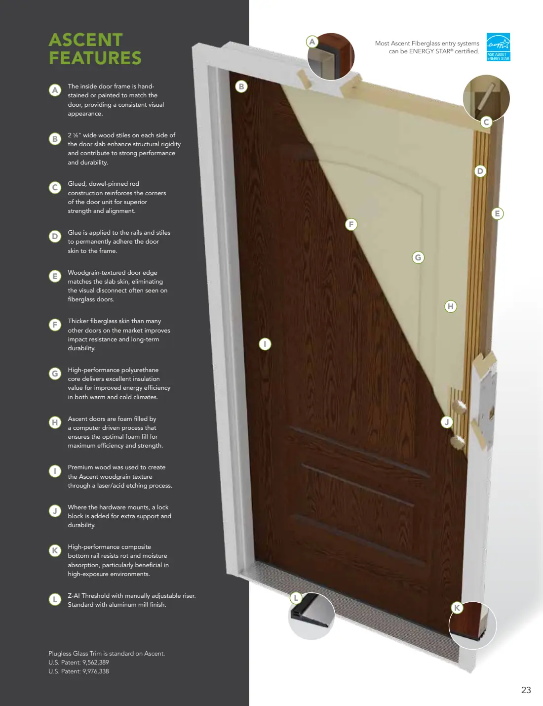 Entry Doors: Signet, Ascent & Legacy brochure, page 24