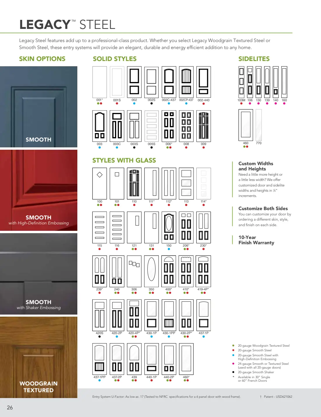 Entry Doors: Signet, Ascent & Legacy brochure, page 27