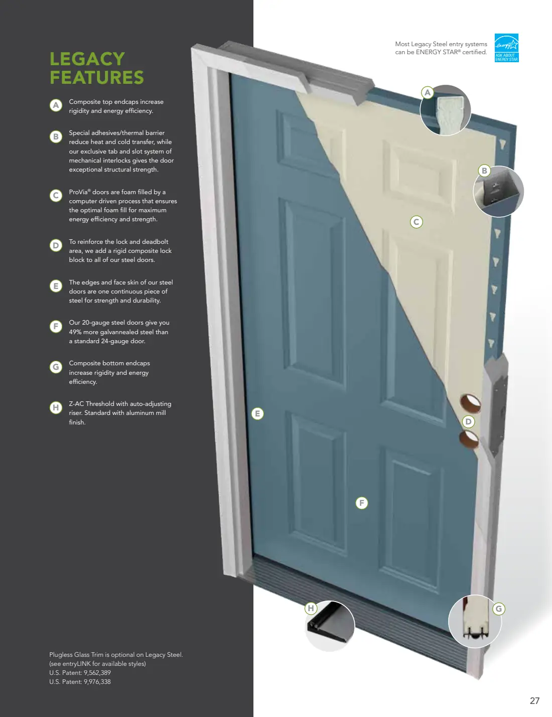 Entry Doors: Signet, Ascent & Legacy brochure, page 28