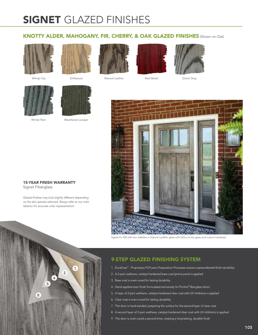 Colors, Stains & Hardware brochure, page 2