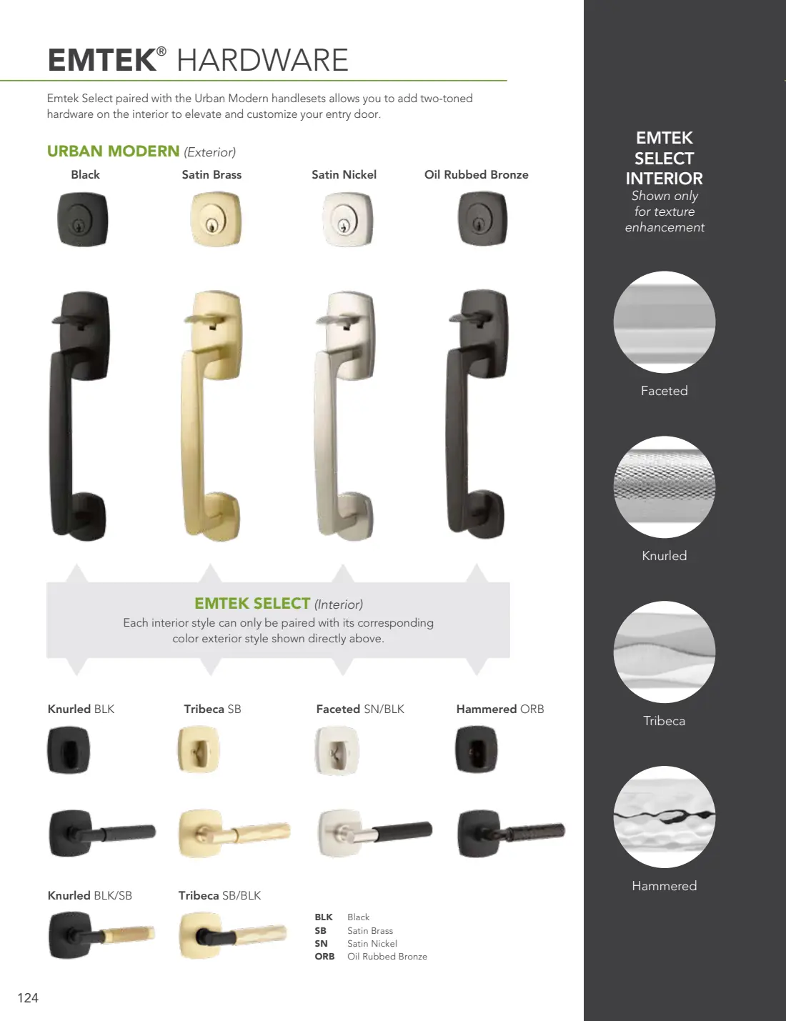 Colors, Stains & Hardware brochure, page 20