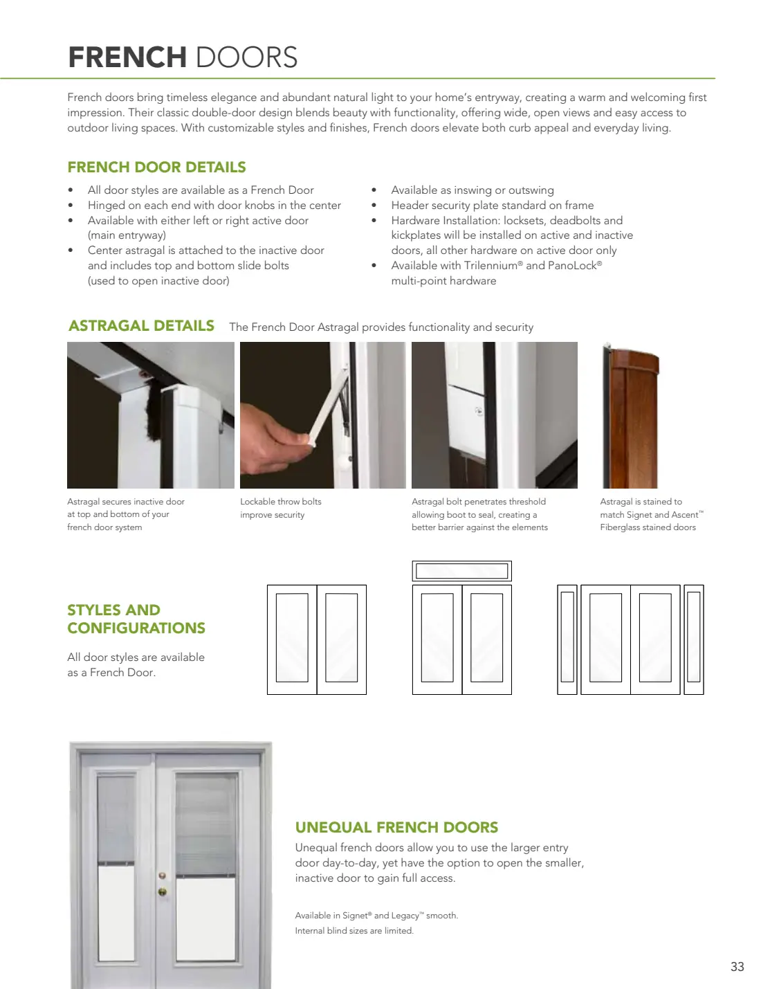French & Hinged Patio Doors brochure, page 2