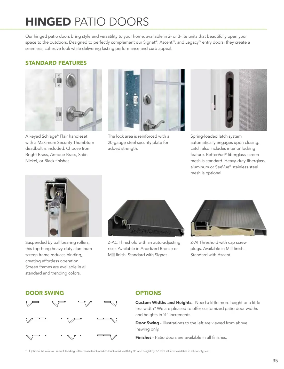 French & Hinged Patio Doors brochure, page 4