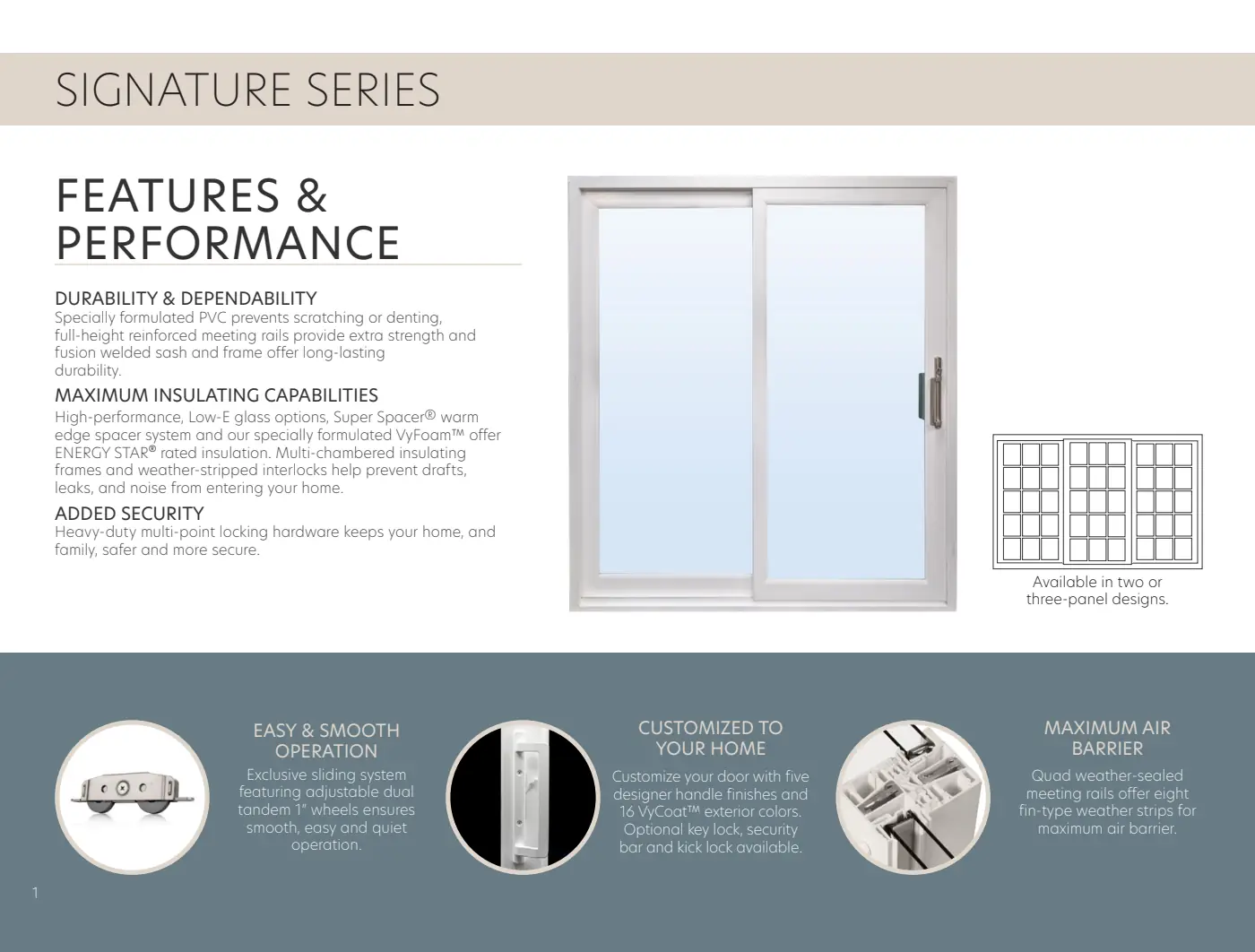 Sliding Patio Doors brochure, page 2