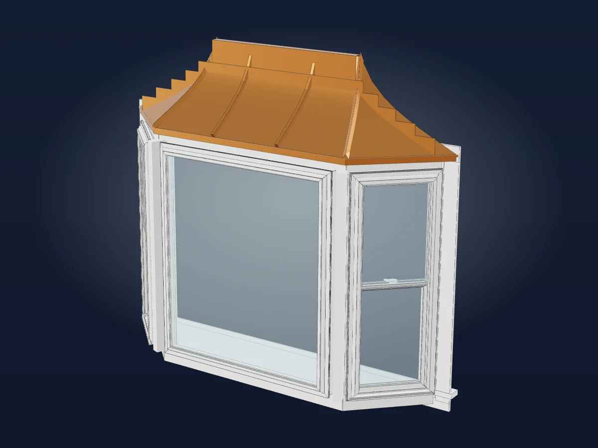 Bay window — 3-D model – Illustration