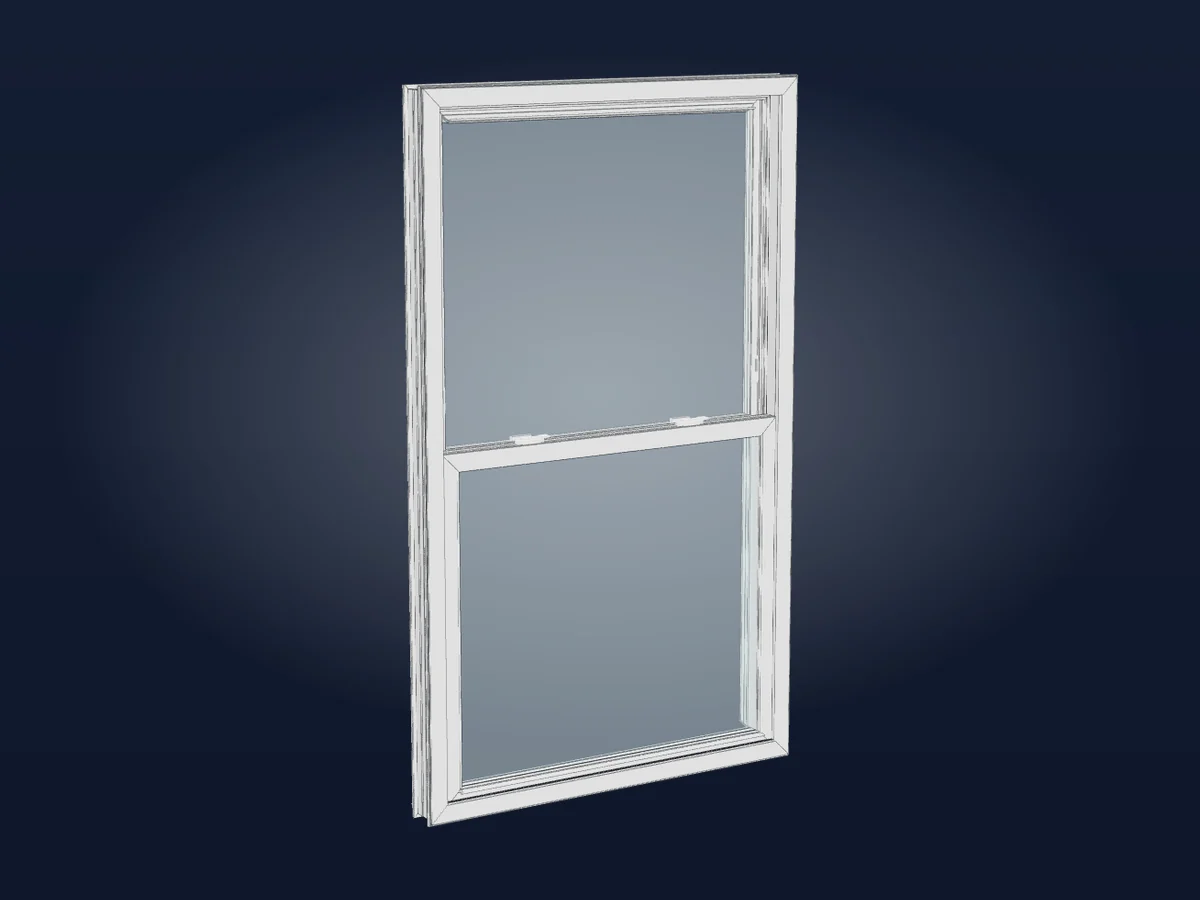 Double hung — 3-D model – Illustration